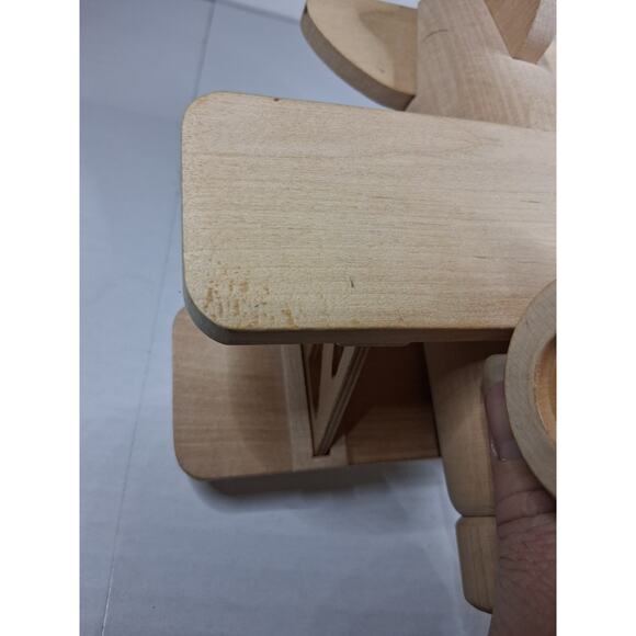 Tonka Wooden Toy Airplane – Natural Wood – Vintage Style – Minor Flaw - Picture 3 of 7